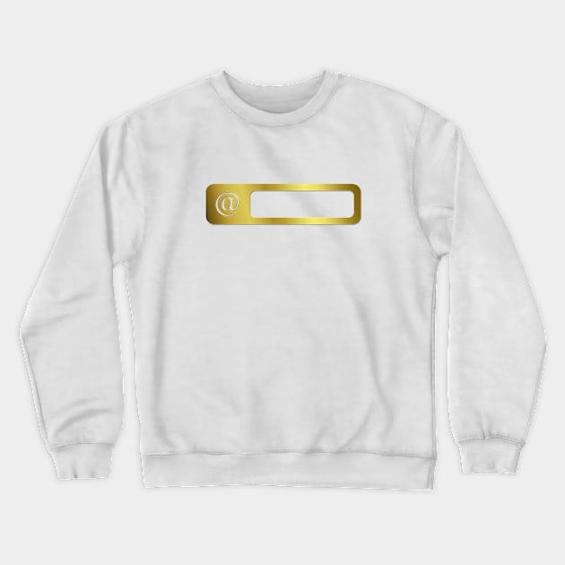 @, AT SIGN, SOCIAL MEDIA. SAMER BRASIL Crewneck Sweatshirt by Samer Brasil